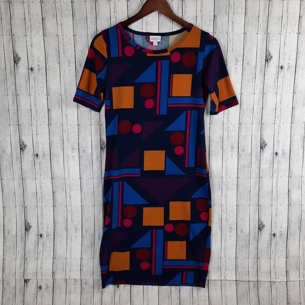 Lularoe Shirt Dress Women's Small Geometric